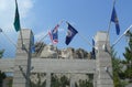 The grand view terrace in Mount Rushmore National Memorial Royalty Free Stock Photo